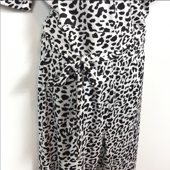 Wendy Williams Black & White Leopard Jumpsuit - Picture 3 of 6